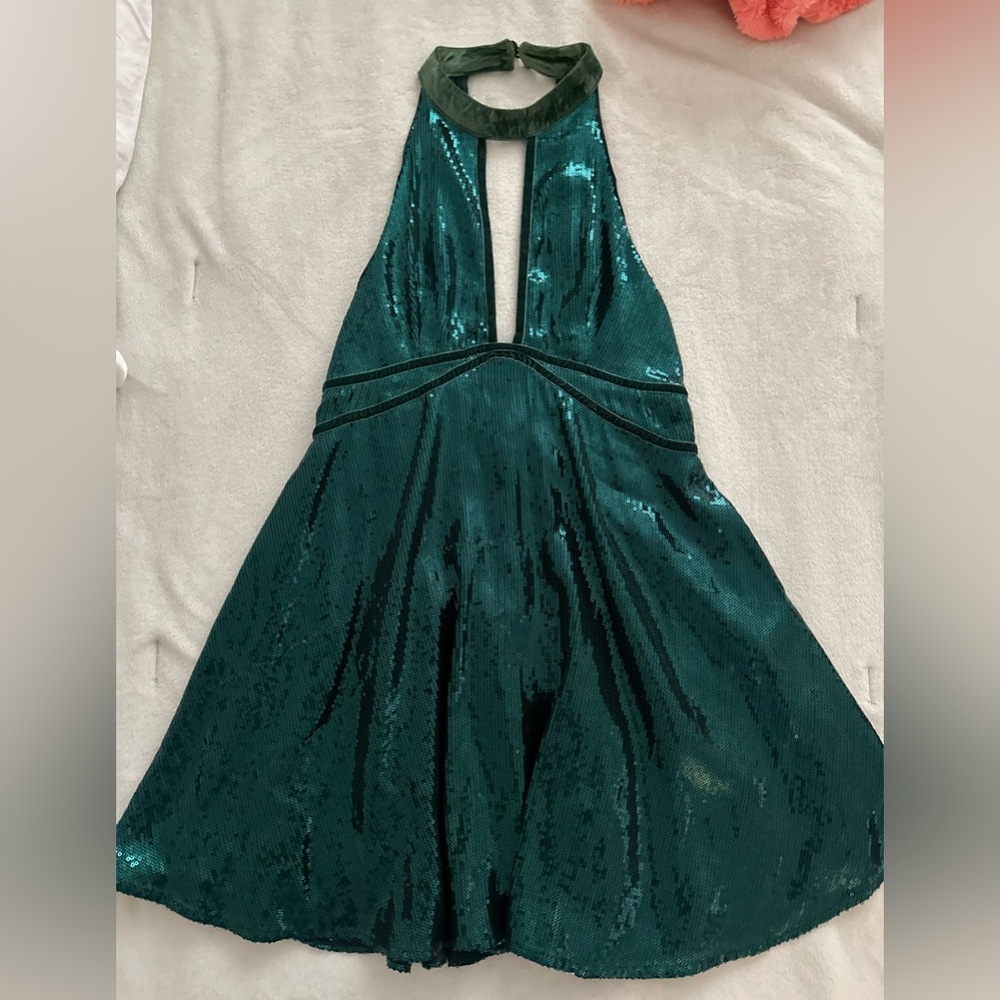 Free People Film Noir Sequin Mini Dress